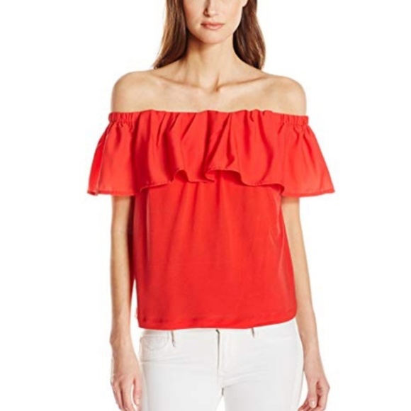 French Connection Tops - French Conn Summer Crepe Off-the-Shoulder Blouse